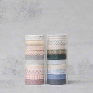 マスキングテープ と紙テ−プセット・純色シリーズ & パターンシリーズ・全部１７種類・プレゼント包装・DIY工芸品・手帳ノートの装飾に