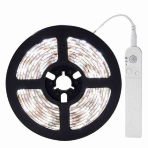 LEDテープライト 人感 センサーライト 自動点灯 玄関灯 調光 防水 間接照明 フットライト 足元灯 BTCH-X (電池式/3m(BTCH-SS-3M-D))