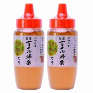 はちみつ 専門店【かの蜂】 国産 百花 蜂蜜 500g×2本 完熟 の 純粋 蜂蜜 （とんがり容器）