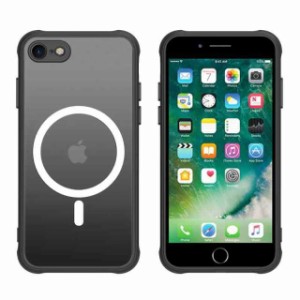 iPhone ケース iphone ケース iphone ケース スマホカバー マット半透明 マグネット搭載 ワイヤレス充電 耐衝撃 指紋防止 滑り止め 米軍M