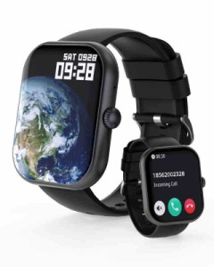 スマートウォッチ【2.01インチ大画面 通話機能付き】Bluetooth5.3 Smart Watch 着信＆メッセージ通知 アンドロイド対応 iPhone対応 活動