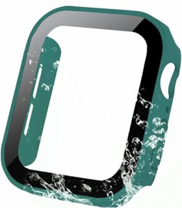 アップルウォッチ カバー 防水 ケース 保護 iWatch apple( マッドグリーン,  49mm)