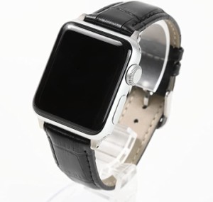Apple Watch 対応ベルト コンパチブル 時計バンド( ブラック,  38mm/40mm/41mm)