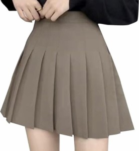 プリーツスカート ミニ インナー付き 制服 学生服 コスプレ 小学生 XXXL( ベージュ,  3XL)