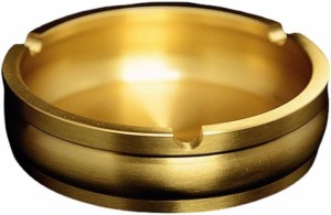 灰皿 卓上 金色 ゴールド 室内 たばこ 喫煙 装飾 ビップ 金運 インテリア コンパクト レトロ ビンテージ
