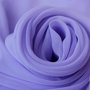 75D ソフト シフォン 生地 カラー 無地 手芸 布 薄紫( ライトパープル(薄紫))