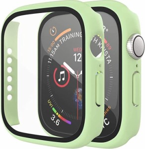 アップルウォッチ カバー Apple watch ケース 41ｍｍ シリーズ 7( 若草色,  41mm)