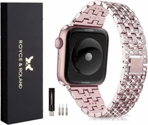 Apple Watch CZ メタル 時計バンド ベルト( pink,  42/44/45mm)