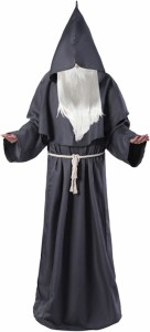 中世 修道士 コスプレ ハロウィン 僧侶 仮装 ローブ フード ＆ 白ひげ