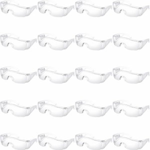 保護メガネ 作業用 防塵眼鏡 眼鏡の上から 保護眼鏡 ゴーグル 実験 20個セット