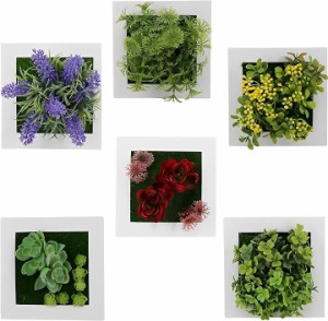 ウォールグリーン フェイクグリーン 壁掛け 観葉植物 ディスプレイ インテリア 装飾 造花( グリーン)