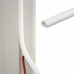 隙間テープ 戸当たりパッキン 引き戸 ドア 窓 クッションテープ( ホワイト,  9mm(幅)x6mm(厚さ))