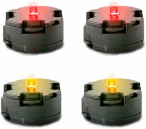 ロボット プラモデル LEDユニット 赤黄各2個入 電飾 ラジコン ジオラマ 赤2・黄2( 赤・黄)