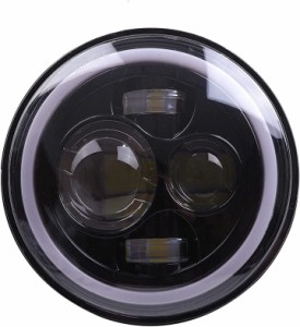 7インチ LED ヘッドライト イカリング デイライト プロジェクター ウインカー ジムニー ランクル( 1個)