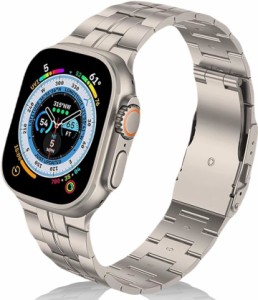 Apple Watch対応 高級チタンバンド 同じ材質 チタニウム ultra2/ultra( titanium)