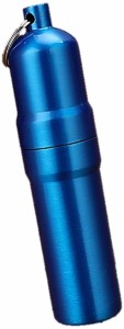 携帯 タバコケース ピルケース 防水ケース 薬ケース マッチ シガレットケース( 02 ブルー,  5本仕様)
