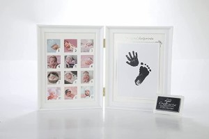 赤ちゃんの成長が記録できる写真立て 記念写真 成長記録 子供 出産 プレゼント MDM( ホワイト)