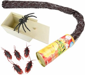 面白グッズ いたずら ドッキリ サプライズ びっくり箱 ヘビ 蜘蛛 ゴキブリ おもちゃ