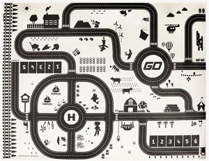 morytrade 道路 マット おもちゃ プレイマット( 北欧風)