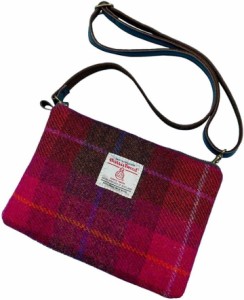 母の日 Harris Tweed ハリスツイード コンビ( ピンクチェックチャコールヘリンボン)