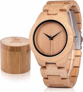 竹製腕時計 レディース うで時計 女性 おしゃれ 軽量 日本製クォーツ腕時計 キンナウ( GL028-レーデイス)