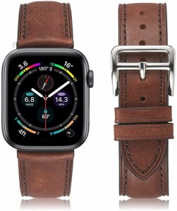 Apple Watch バンド プエブロレザー 本革 アップルウォッチ( チョコ,  42/44/45mm)