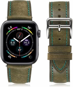 Apple Watch バンド プエブロレザー 本革 アップルウォッチ( オリーブ,  38/40/41mm)