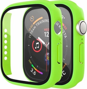 アップルウォッチ カバー Apple watch ケース 45ｍｍ シリーズ 7 緑( グリーン,  45mm)