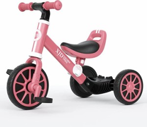 三輪車 二輪車 子供 幼児用 自転車 3in1 キッズバイク( ピンク（クラシック）,  10ヶ月-3歳)