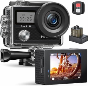 アクションカメラ Brave4 4K ウェアラブルカメラ 2000万画素 EIS手ブレ補正 MDM( Brave4)