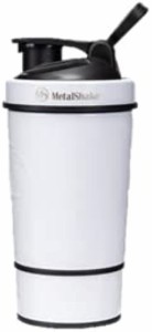 Metal Shake 600ml メタルシェイク 水筒 プロテインシェイカー タンブラー( スノーホワイト)