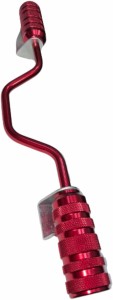 ステップ バー ペグ バイク アクセサリー デザイン スクーター 赤 汎用 パーツ アップグレード( レッド)