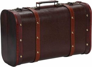 アンティーク調 収納 ボックス ビンテージ風 スーツケース ブラウン( ブラウン)
