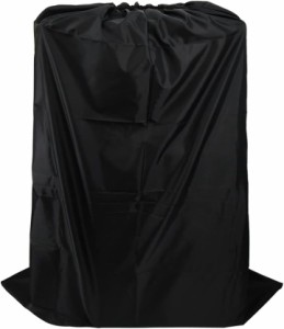 巾着袋 大きいサイズ 開閉簡単 手提げ 布団 衣類 収納 保管 持ち運び( 140cmx110cm ブラック)
