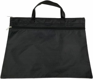 書類バッグ A3 ファイルバッグ 書類ケース キャリングケース 通勤 鞄( ブラック,  49cmx34.5cm)