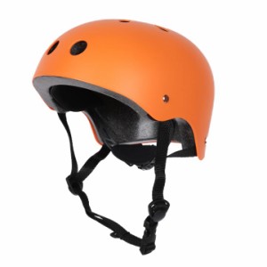 自転車 ヘルメット 子供 CE認証の中でも自転車用ヘルメット安全基準EN1078取得 小学生( オレンジ,  M)