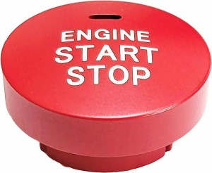 互換性あり 車 エンジン スタート プッシュ スイッチ ボタン カバー リング トヨタ レクサス 交換( レッド)