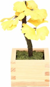 手漉き和紙とひのき升を使用した 盆栽 bonsai 人工観葉植物 造花 フェイクグリーン 和風 和室用 インテリア