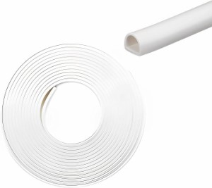 隙間テープ 戸当たりパッキン 引き戸 ドア 窓 クッションテープ( ホワイト,  9mm(幅)x8mm(厚さ))