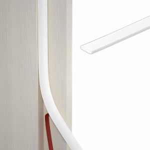 隙間テープ 戸当たりパッキン 引き戸 ドア 窓 クッションテープ( ホワイト,  9mm(幅)x2mm(厚さ))