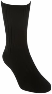 ポッサムメリノ カジュアルリブソックス 登山用靴下 ウールソックス 暖かい靴下 男女兼用( ブラック,  XL)