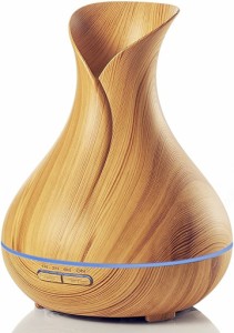 e's Vase 超音波式卓上加湿器 アロマディフューザー 400ml MDM( 木目調,  木目調 無印タイプ)