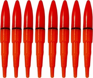電気 ウキ 浮き 夜光 うき トップ LED ライト 海 釣り 竿先 光る( レッド,  8個)