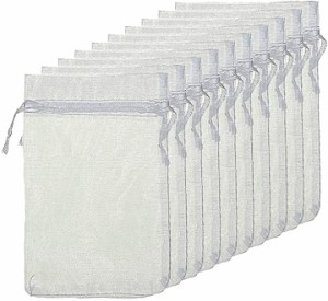 ラッピング袋 白 10枚 20cmx30cm 巾着袋 ギフト袋 プレゼント( 白 10枚,  20cmx30cm)