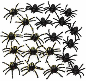 蜘蛛 くも おもちゃ20匹 2種類各10匹 いたずら ハロウィン お化け屋敷 インテリア 学園祭