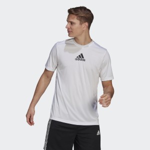 アディダス（adidas）/【adidas】PRIMEBLUE デザインド トゥ ムーブ スポーツ3ストライプス 半袖Tシャツ