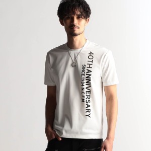 ニコルクラブフォーメン（NICOLE CLUB FOR MEN）/40周年記念ロゴプリント半袖Ｔシャツ