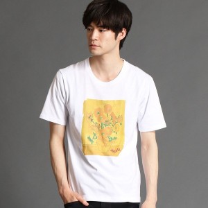 ニコルクラブフォーメン（NICOLE CLUB FOR MEN）/絵画モチ−フパロディーＴシャツ