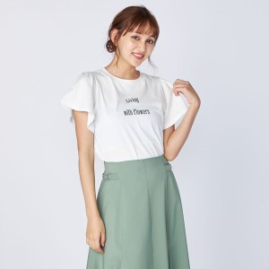 レッセパッセ（LAISSE PASSE）/ラッフルスリーブTシャツ