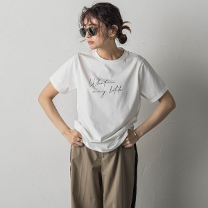 メイソングレイ（MAYSON GREY）/ハンドメッセージロゴTシャツ≪洗濯機で洗える≫